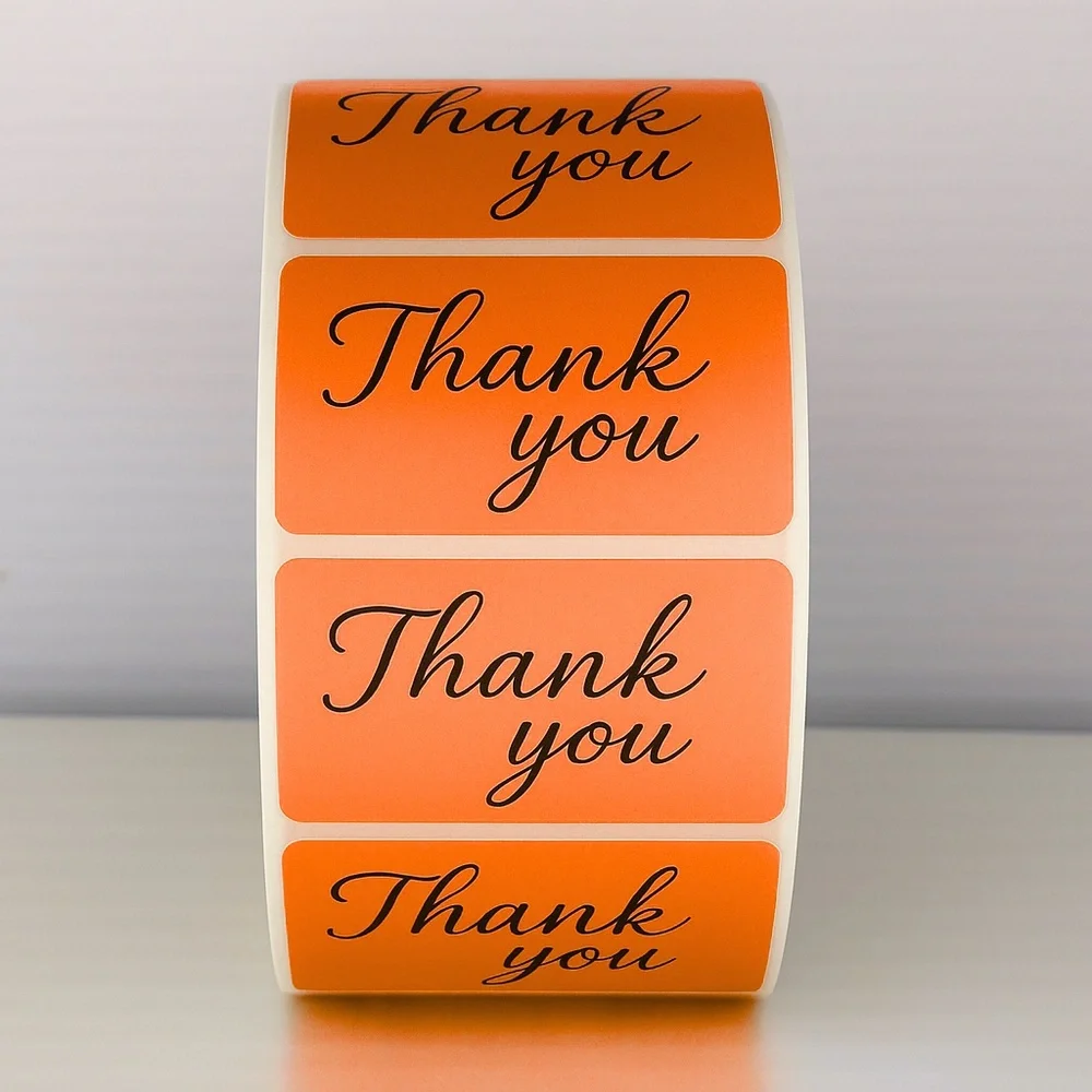 Cute Thank You Labels –Perfect for Packaging & Small Business Orders
